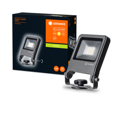 Ledvance ENDURA Foco de Jardín con Estaca LED Exterior 10W 3000K 800 lúmenes IP65 Gris Oscuro