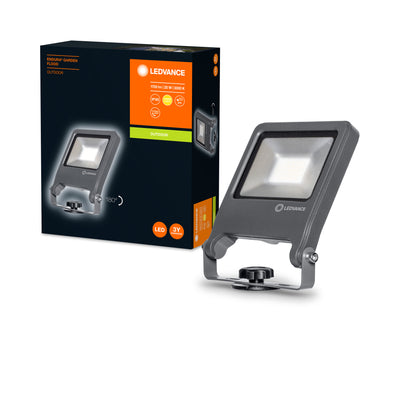 Ledvance ENDURA Garden Flood Spike Luz LED Exterior 20W 3000K 1700 lúmenes IP65 Gris Oscuro