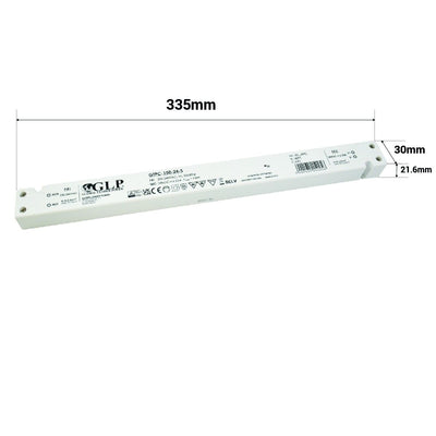 Fuente de alimentación LED GLP 24V 150W 6.25A driver ultra delgado IP20 para instalaciones de iluminación confiables