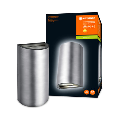Ledvance ENDURA STYLE Aplique de Pared LED UpDown 12W 3000K 700 lúmenes IP44 Aluminio Exterior Montaje en Superficie