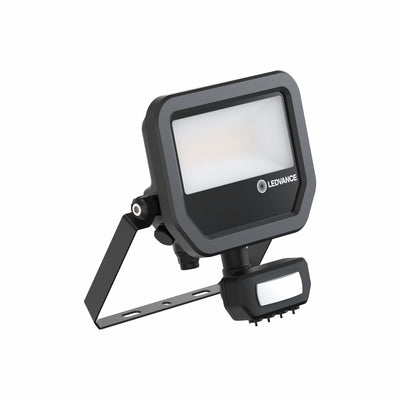 Proyector LED 17W 2200 lúmenes 3000K IP65 Negro con sensor de movimiento y luz