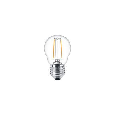 Bombilla Philips CorePro LED P45 E27 2W 2700K blanco cálido 250 lúmenes transparente no regulable