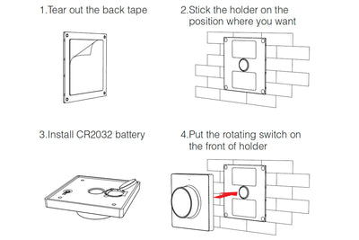 Control de pared con atenuador inalámbrico Mi-Light CCT blanco 220-240V IP20
