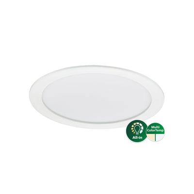 Philips CoreLine SlimDownlight DN145B LED 21W 3000K 4000K 2100 lúmenes Blanco IP20/44 Ø215mm