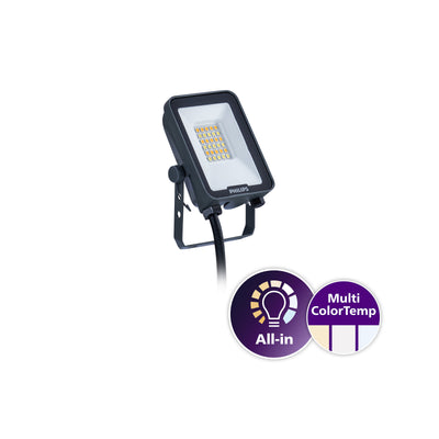 Philips Ledinaire Proyector LED All-in 20W 2200-2400 lúmenes 3000K 4000K 6500K IP65 IK07 Gris