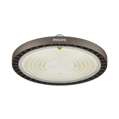 Philips Ledinaire Highbay LED 168W 20500 lúmenes 4000K IP65 IK06 Haz Ancho Carcasa de Aluminio Fundido a Presión Gris