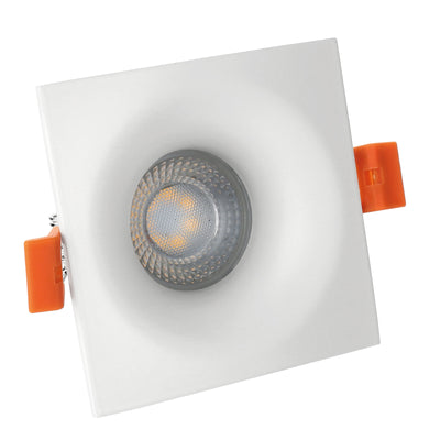 Spectrum Fiale V GU10 cuadrado blanco foco empotrado led - 250V, aluminio, IP20, casquillo GU10, 17000h duración