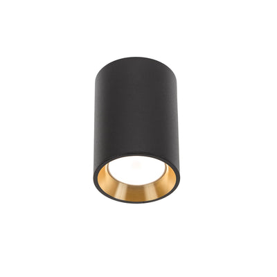 Foco de techo LED Spectrum CHLOE MINI, casquillo GU10, Negro/Oro, aluminio IP20, montado en superficie