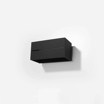 Sollux Lighting LOBO MAXI lámpara de pared LED Negro, IP20, aluminio, 220-240V, máx 50W, CRI 80, CE RoHS