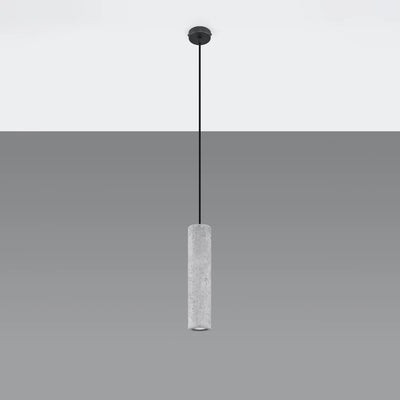 Lámpara colgante LED Sollux Lighting LUVO, casquillo GU10, hormigón gris, IP20, 220-230V, altura 300mm, certificación CE