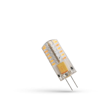 Bombilla cápsula Spectrum LED G4 12V 2W blanco cálido 3000K silicona 165 lúmenes haz 270° no regulable