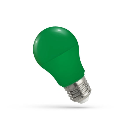 Bombilla Spectrum LED GLS A50 E27 230V 4.9W Verde 270° no regulable iluminación interior