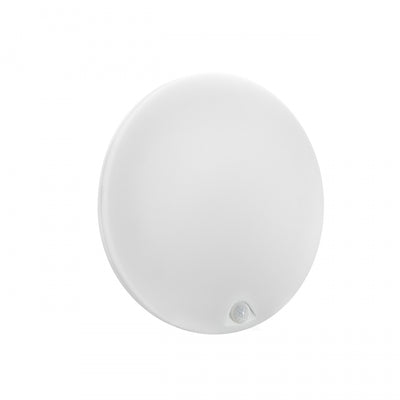 Spectrum NYMPHEA PROXI PIR Lámpara LED de Superficie 18W 4000K 2000 lúmenes IP54 Redonda Blanca 230V