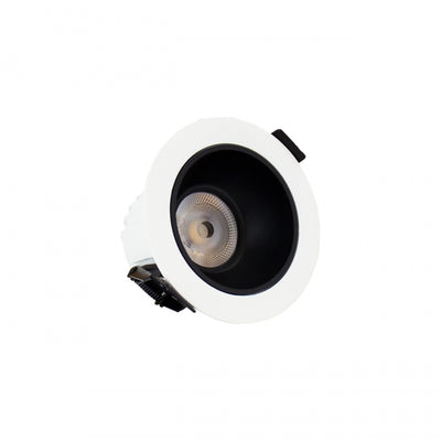 Spectrum ORBITO Downlight LED 10W 3000K 1100 lúmenes 230V IP44 CRI 90 UGR<19 Empotrado Redondo Blanco con Reflector Negro