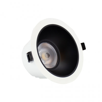 Spectrum ORBITO Downlight LED 14-27W 4000K 230V IP44 CRI 90 UGR<19 Blanco Redondo Reflector Negro Empotrado