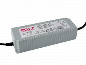 Fuente de alimentación LED GLP 24V 200W 8.3A IP67 adaptador impermeable con entrada 220-240V y garantía de 5 años