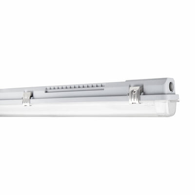 Pantalla para tubo LED Tsong 120cm impermeable IP65 para un solo tubo LED, carcasa de aluminio duradera