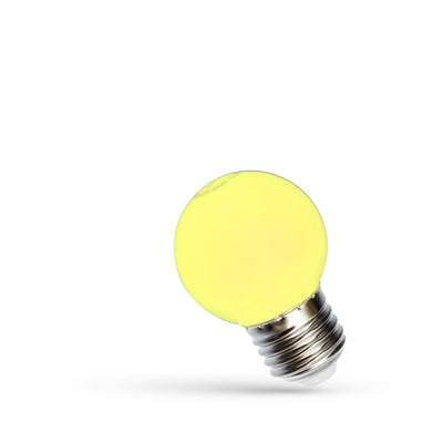 Esfera LED Spectrum G45 E27 230V 1W Amarilla Haz 270° No Regulable Bombilla Interior