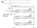 Regulador LCB 1-10V 800W con control remoto para paneles LED, IP20, 220-240V AC