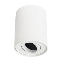 Spectrum LED ceiling spotlight CHLOE GU10, surface-mounted, White aluminum, IP20, tilt adjustable, 250V