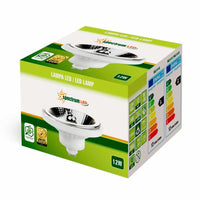 Spectrum LED Spot GU10 AR111 12W 3000K Blanco Cálido 800 lúmenes haz 20° 230V no regulable