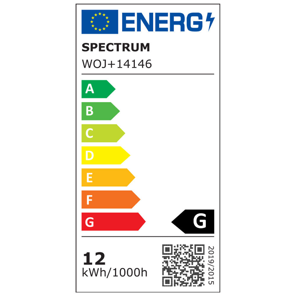 Spectrum LED Spot GU10 AR111 12W 3000K Blanco Cálido 800 lúmenes haz 20° 230V no regulable