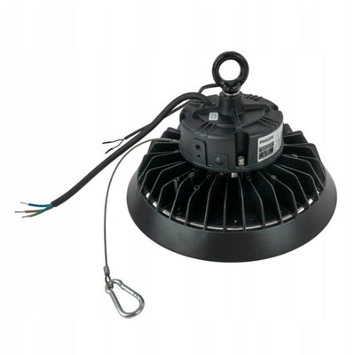 Tsong LED High Bay UFO 100W 15000 lúmenes regulable 1-10V 3000K CRI 80 Chip Philips IP20 CE RoHS Negro