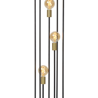 Lucide RUBEN floor lamp, 3xE27 sockets, 220-240V, IP20, Metal Matt Black, Retro style, 1200mm height