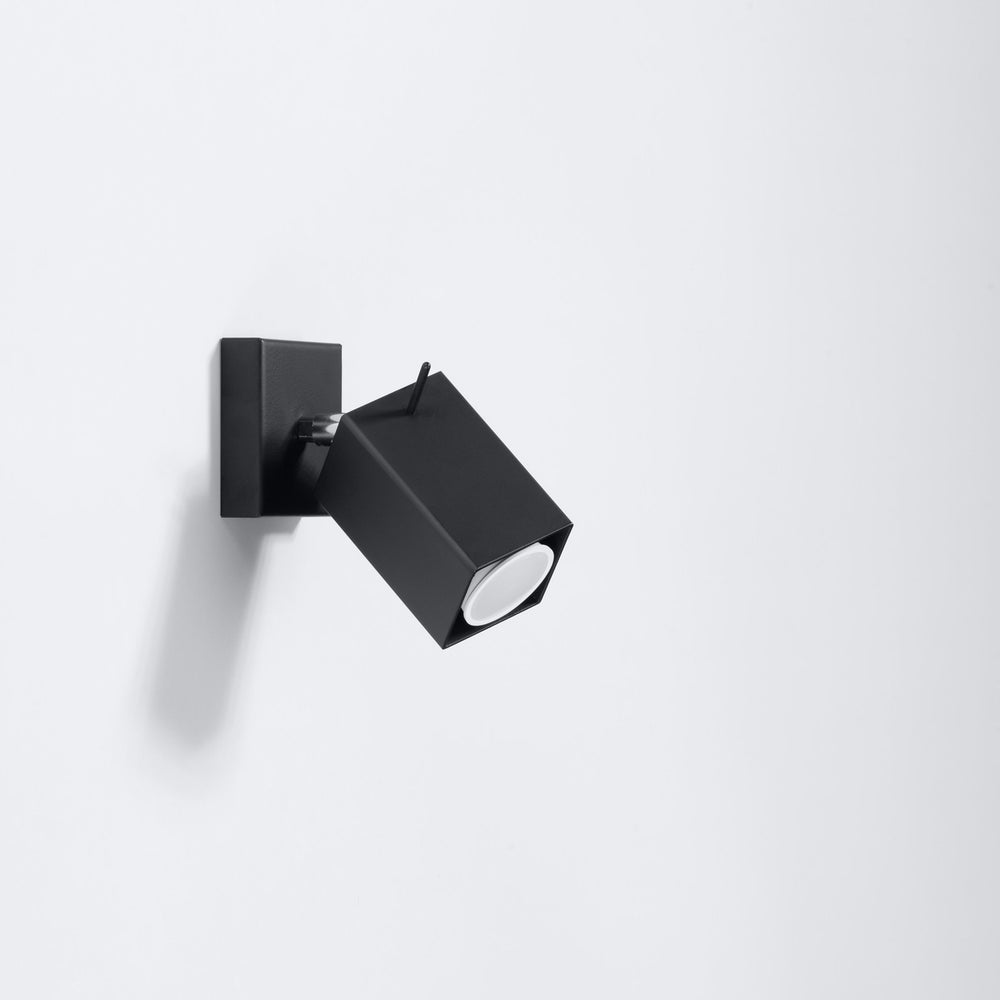 Sollux Lighting MERIDA black LED wall lamp, 220-240V, IP20, 80-89 CRI, aluminum, 50W max