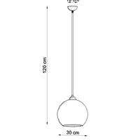 Lámpara colgante LED BALL de Sollux Lighting, IP20, 220-240V, máx 50W, acabado Latón Dorado Mate