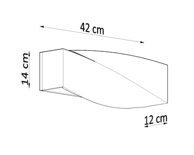 Sollux Lighting sigma LED wall lamp 104mm 220-240V IP20 aluminum