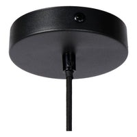 Lámpara colgante Lucide JOVA Negro y Oro, casquillo 1xE27, altura ajustable, diseño de metal, colgante interior IP20