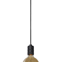 Lámpara colgante Lucide JOVA Negro y Oro, casquillo 1xE27, altura ajustable, diseño de metal, colgante interior IP20