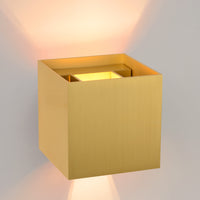 Lucide XIO lámpara de pared LED regulable G9 1x4W 2700K haz ajustable IP20 Latón Dorado Mate