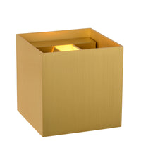Lucide XIO lámpara de pared LED regulable G9 1x4W 2700K haz ajustable IP20 Latón Dorado Mate