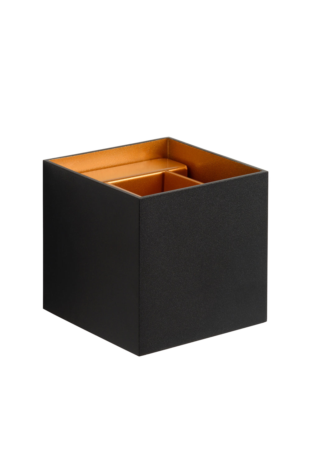 Lucide XIO aplique LED regulable G9 1x4W 2700K ángulo de haz ajustable diseño cuadrado moderno en negro