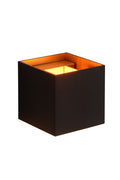 Lucide XIO aplique LED regulable G9 1x4W 2700K ángulo de haz ajustable diseño cuadrado moderno en negro