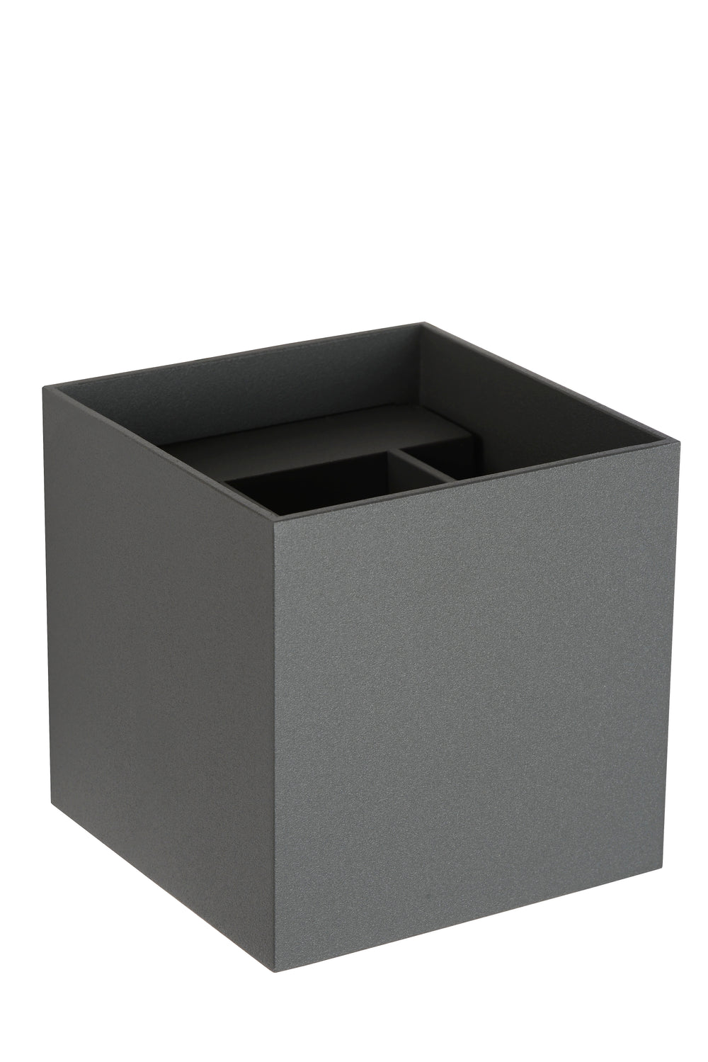 Aplique de pared LED Lucide XIO, regulable G9 1x4W 2700K, ángulo de haz ajustable, Gris Oscuro, diseño cuadrado moderno