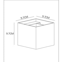 Lucide XIO aplique LED regulable G9 1x4W 2700K haz ajustable IP20 aluminio marrón óxido
