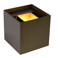 Lucide XIO aplique LED regulable G9 1x4W 2700K haz ajustable IP20 aluminio marrón óxido