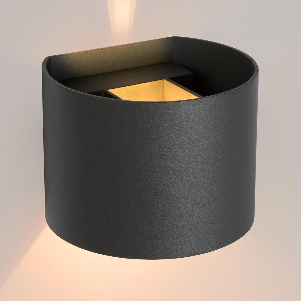 Lucide XIO lámpara de pared LED, regulable G9 3.5W 2700K, ángulo de haz ajustable, aluminio moderno Gris Oscuro