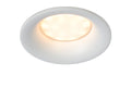 Lucide ZIVA foco LED empotrable para baño, casquillo GU10, IP44, aluminio redondo, Blanco Arena, Ø84mm