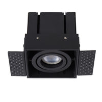 Lucide TRIMLESS foco empotrado cuadrado, 1xGU10, 50W máx, regulable, IP20, Aluminio negro arena