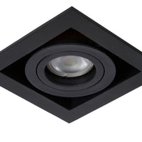 Lucide CHIMNEY recessed LED spotlight, 1xGU10, dimmable, 50W max, 220-240V, IP20, Black aluminium