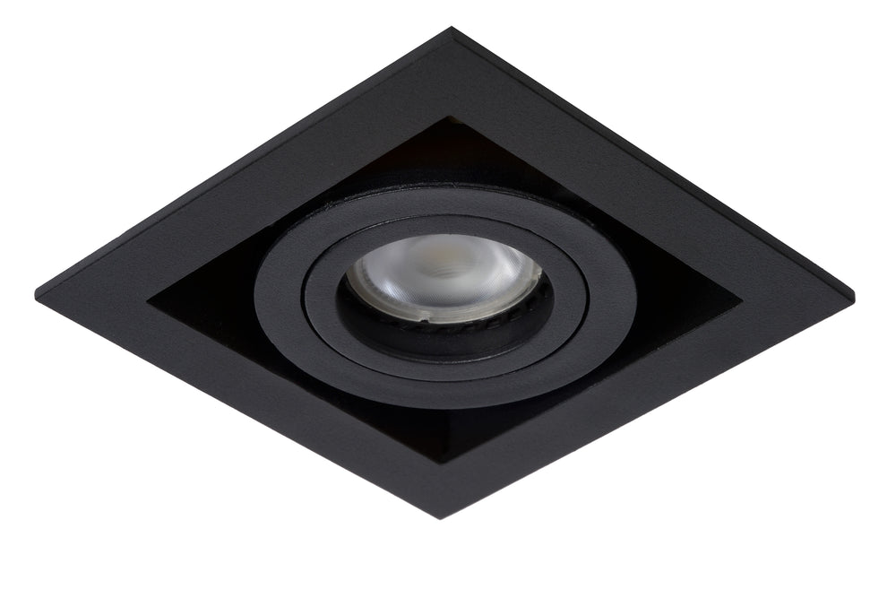 Lucide CHIMNEY foco LED empotrado, 1xGU10, regulable, 50W máx, 220-240V, IP20, aluminio negro