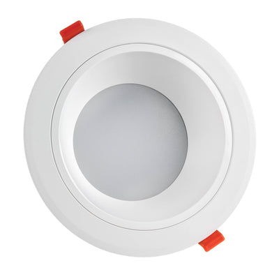 Spectrum LED recessed spotlight 30W 2400 lumens 3000K warm white IP44 White housing 230mm cutout