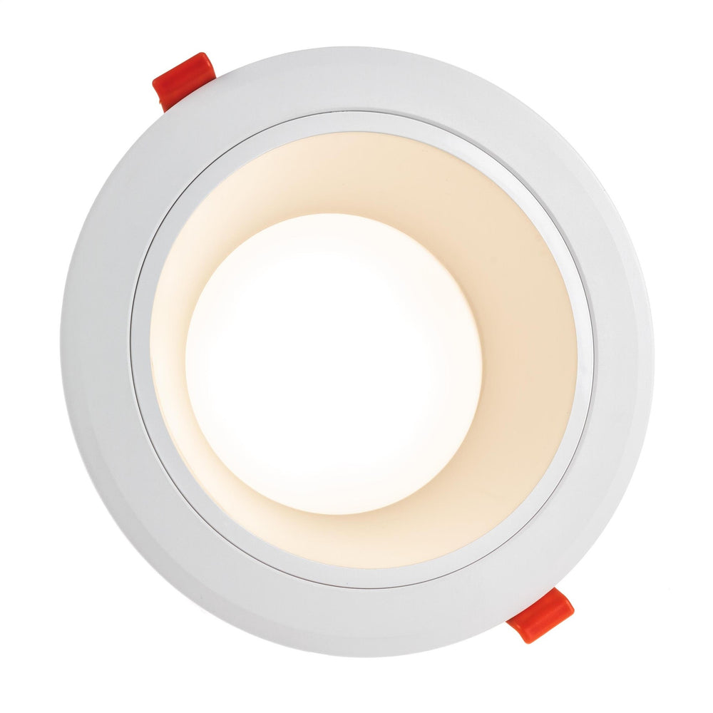 Downlight empotrado LED Spectrum 25W 230V 3000K blanco cálido 1875 lúmenes haz 90° IP20 Blanco 230mm