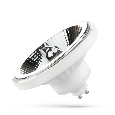 Spot LED Spectrum GU10 AR111 10W 4000K blanco neutro haz 20° 1050 lúmenes proyector interior Blanco