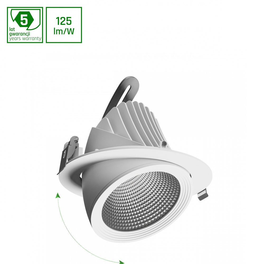 Downlight LED Spectrum 10.5W 3000K 1521 lúmenes IP20 orientable aluminio oro mate 220-240V CE RoHS