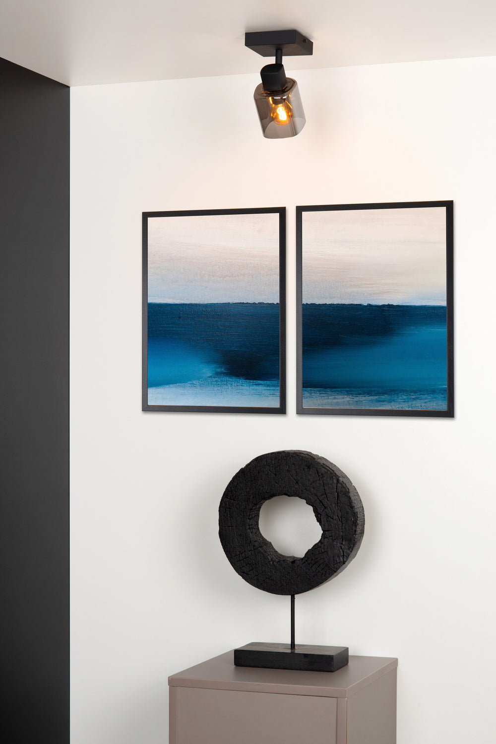 Foco de techo Lucide ALION, 1xE14, 25W máx, 230V, IP20, Metal negro, diseño retro ajustable 360°